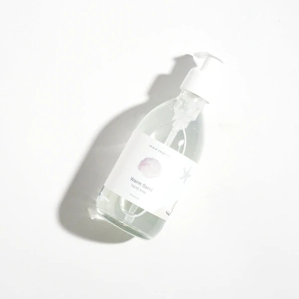 warm sand liquid soap lying flat