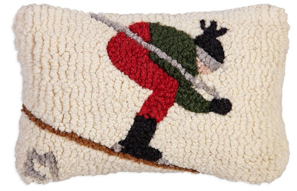 Downhill Skier Pillow _ 8x12