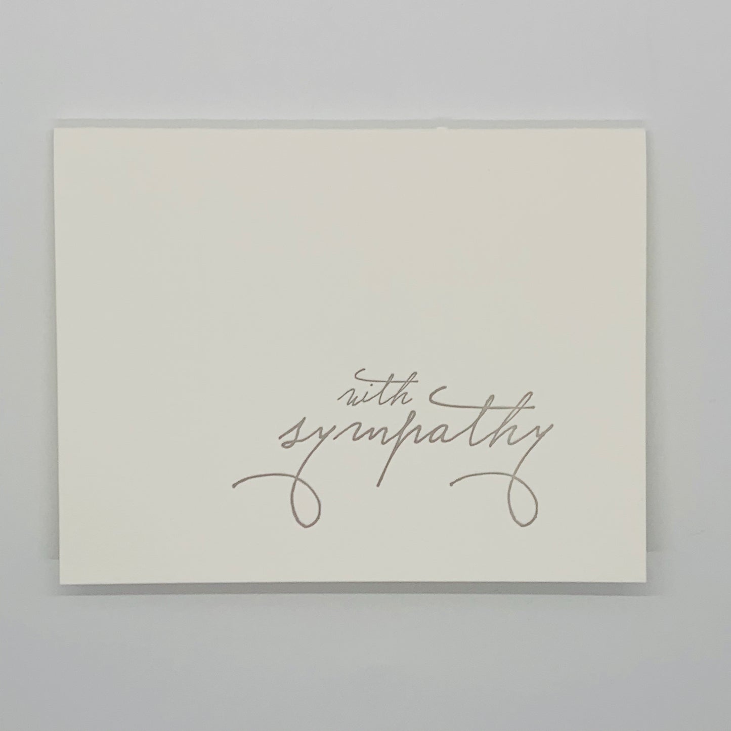 With Sympathy Script