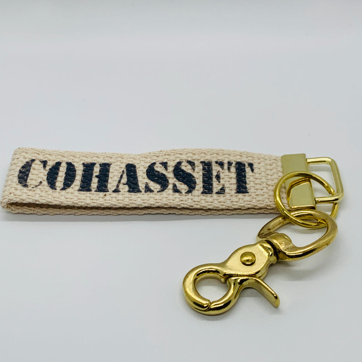 Cohasset Navy Keychain