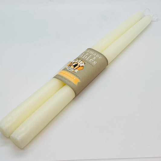 12" Taper _ Shell White (Set of 2)