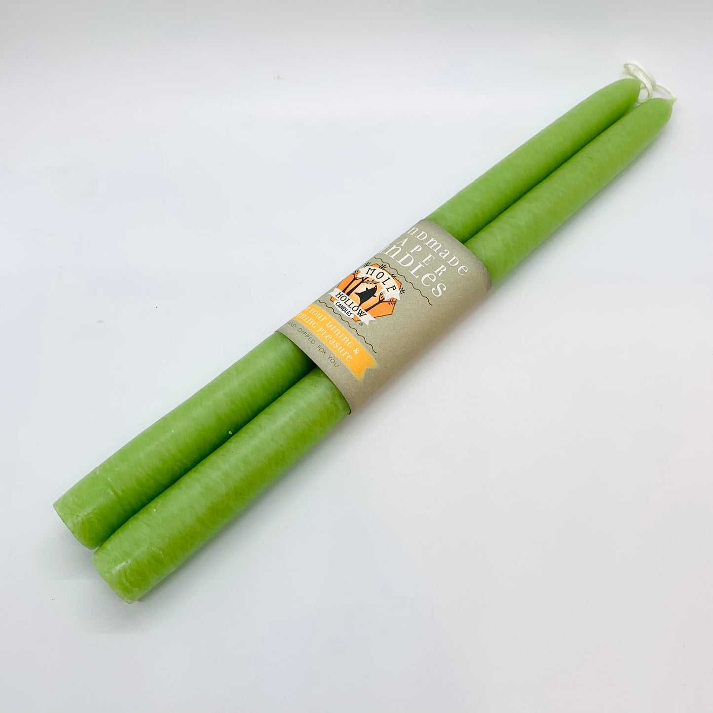 12" Taper _ Lime Green (set of 2)