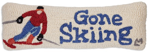 We've Gone Skiing Pillow _ 8x24