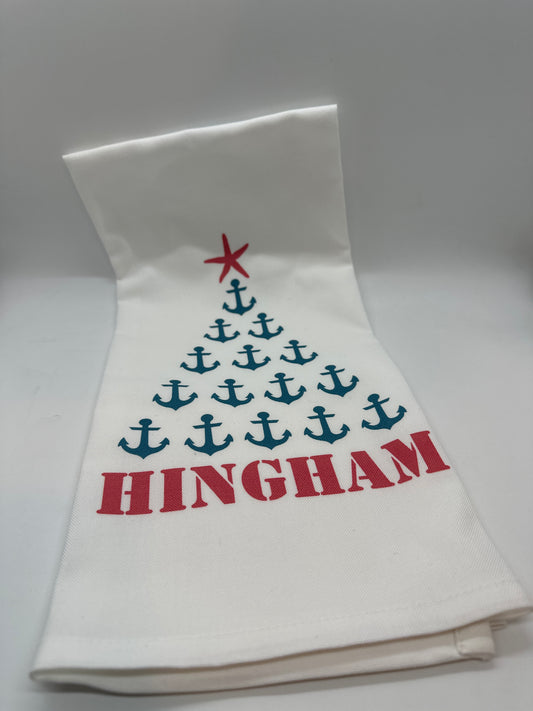 Hingham Tree Anchor Tea Towel