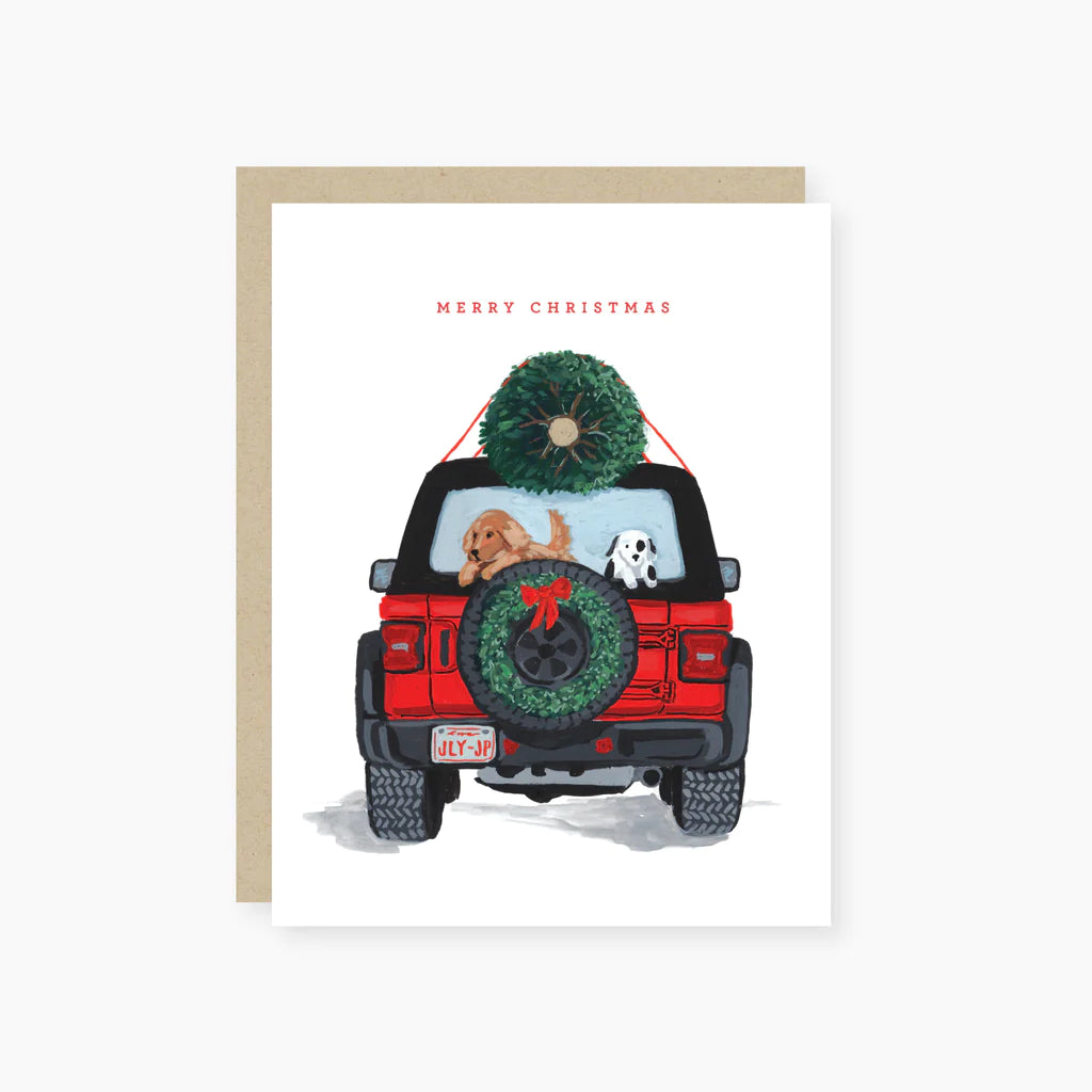 Jolly Jeep Christmas Card