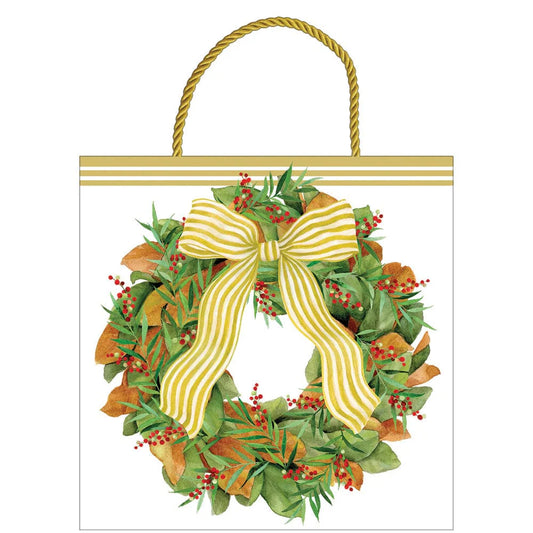 Magnolia Wreath Gift Bag _ Small