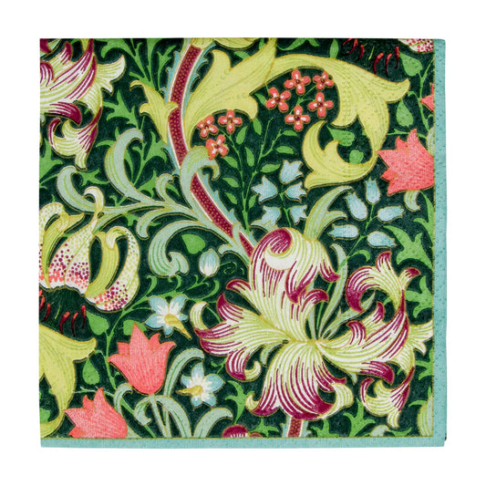 Golden Lily Forest Cocktail Napkins