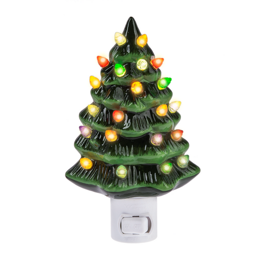 Green  Holiday Tree Night Light