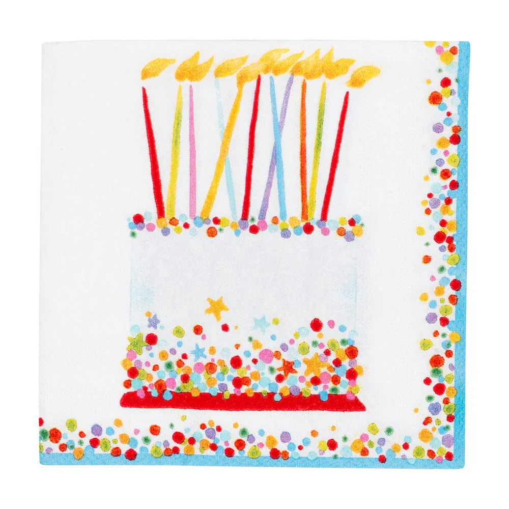 Birthday Cake Cocktail Napkin