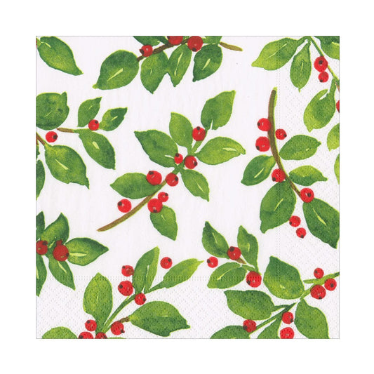 Painted White Holly Luncheon