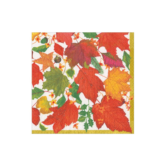 Swirling Leaves Cocktail Napkin