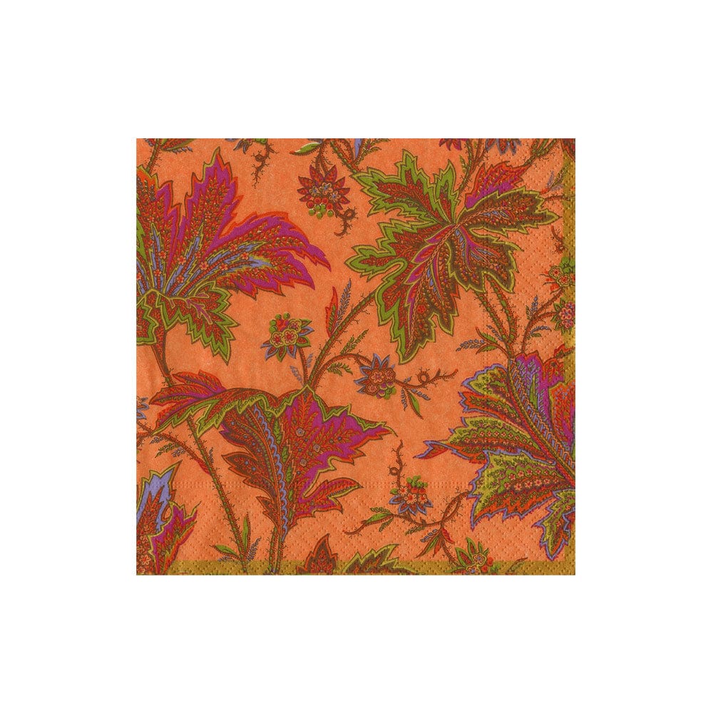 Paisley Coral Cocktail Napkin