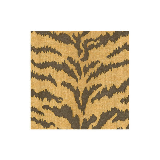 Tigre design cocktail napkins in brown and gold