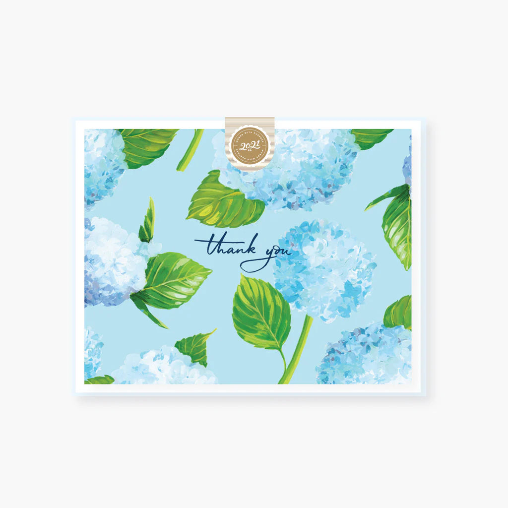 Hydrangea Thank You Card