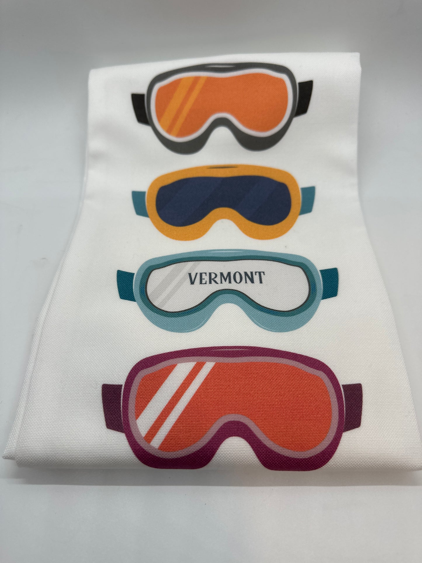 Ski Goggle Vermont Tea Towel