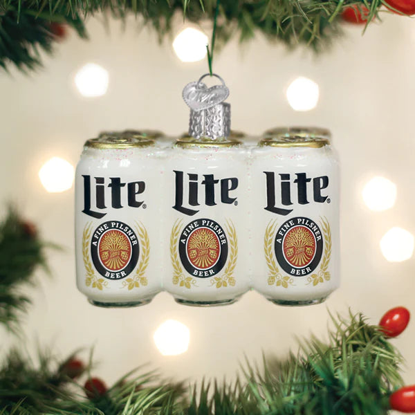 ornament miller lite 6 pack of beer