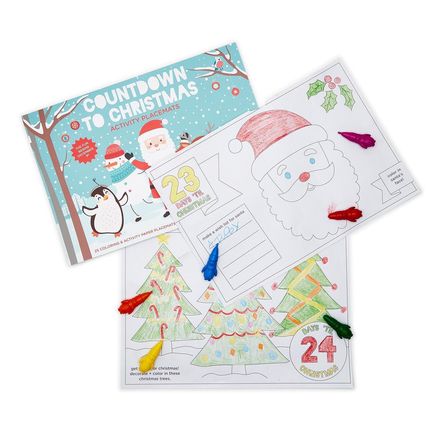 Christmas Coloring Placemat Book