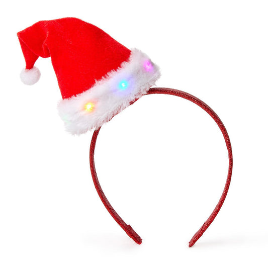 Santa Hat Light-Up Headband
