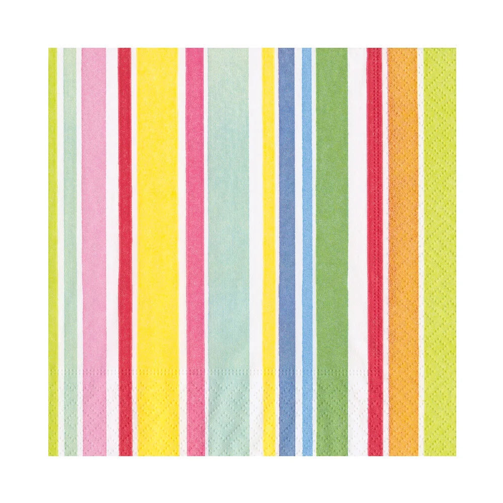Colorful stripe luncheon napkin