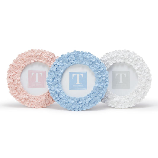 Hydrangea Round Picture Frame (3 colors)