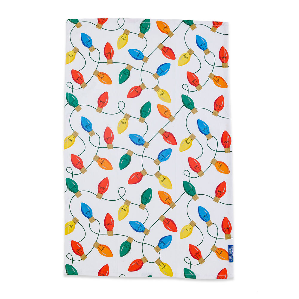 Christmas Lights Tea Towel