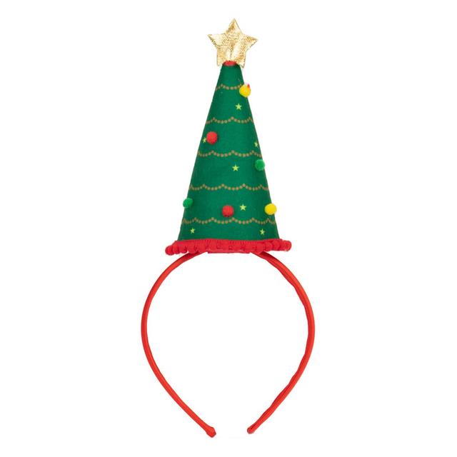 Green Christmas Tree Headband Accessory