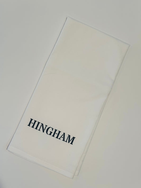 Hingham Navy Tea Towel