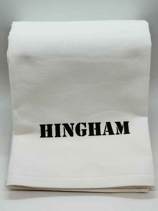 Hingham Gray Tea Towel