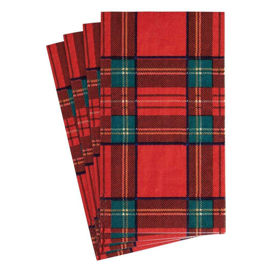 Red and Green Plaid Guest Napkin