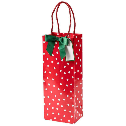 Painted Dots Wine Bag