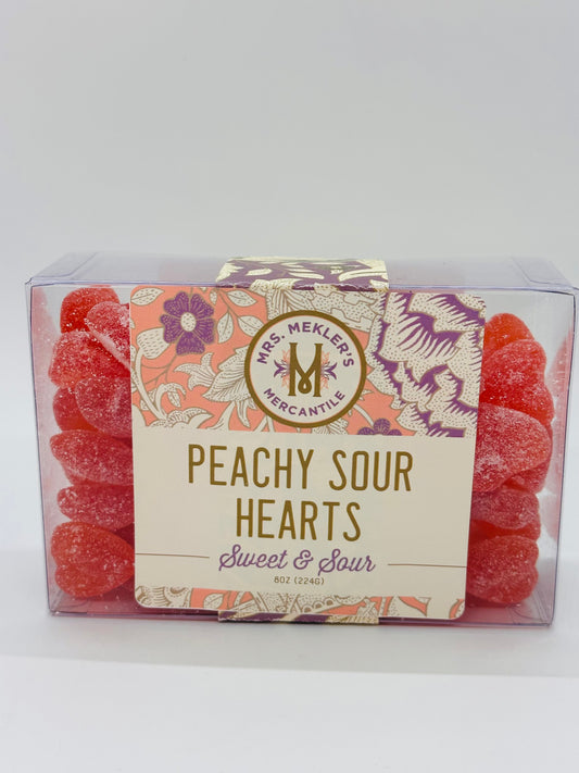 Peachy Sour Heart Gummies