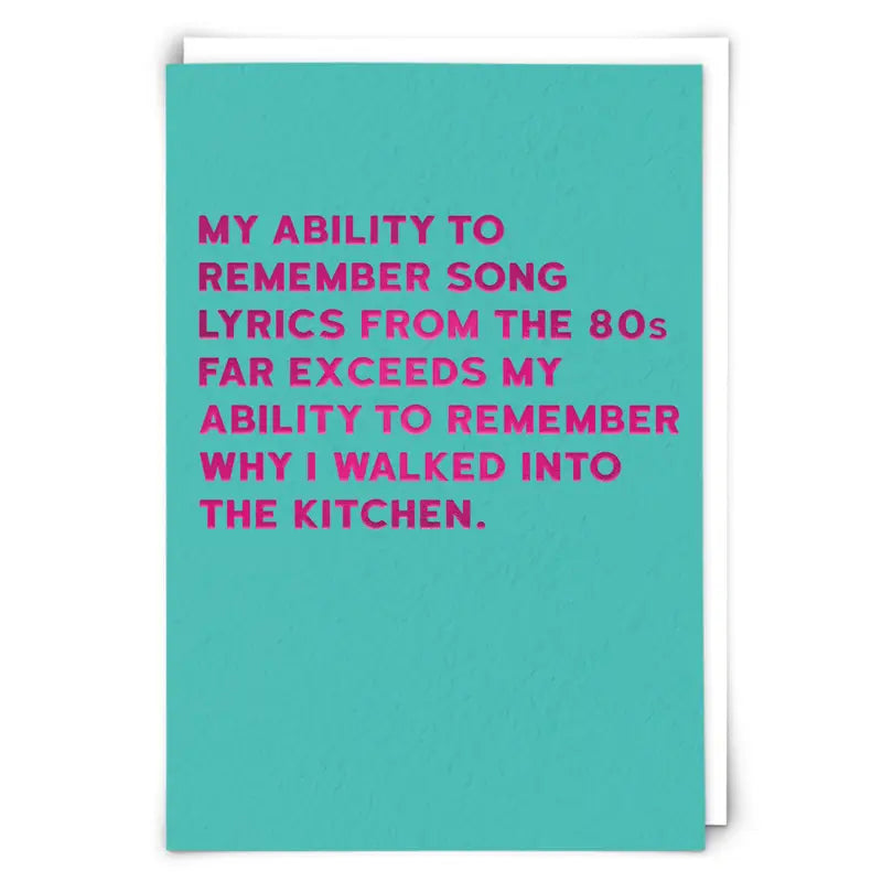 Ability to Remember