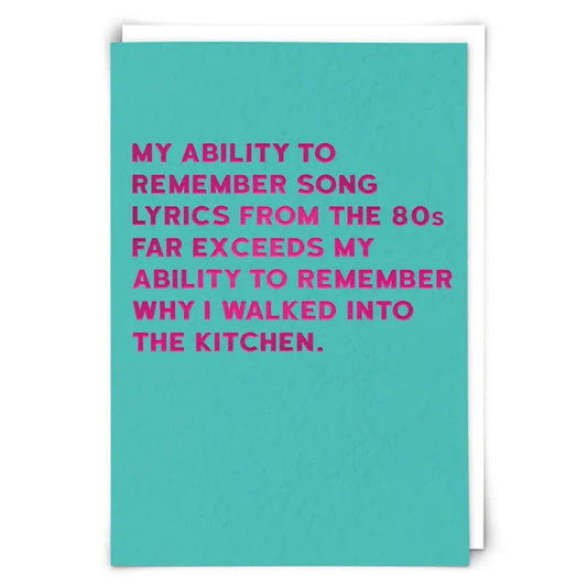 Ability to Remember