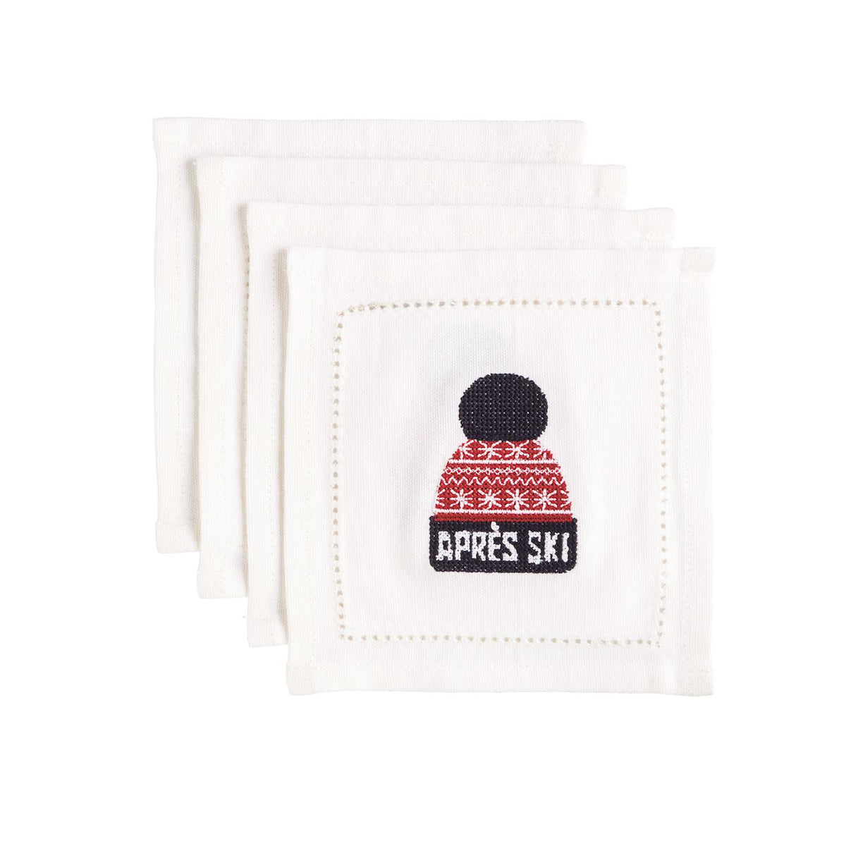 Apres Ski Hat Cocktail Napkin (S/4)