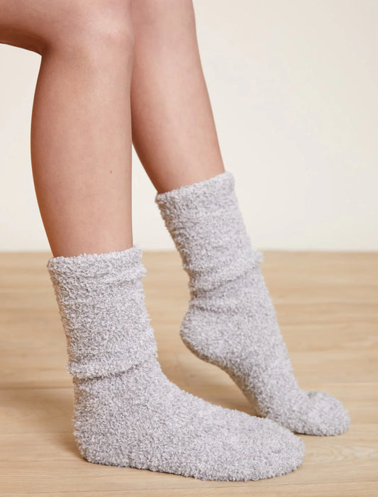 Cozy Chic Sock Heathered Ocean_ YOUTH