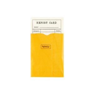 Back to School Report Card Napkin