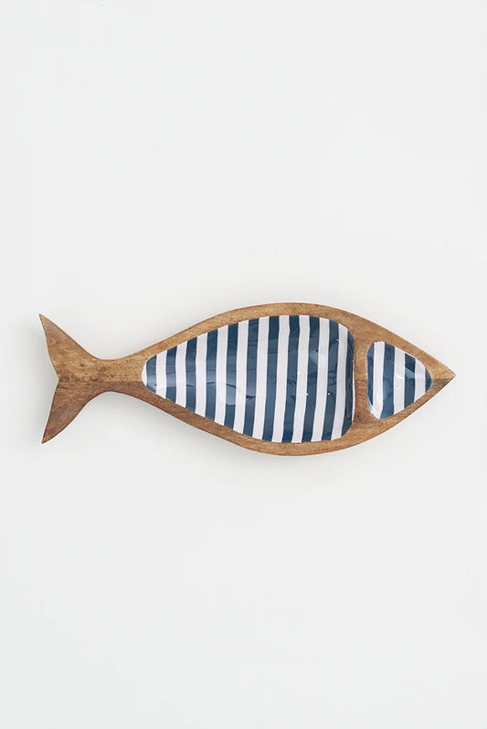 Fish Tray (Stripe)  _ Small 2-section