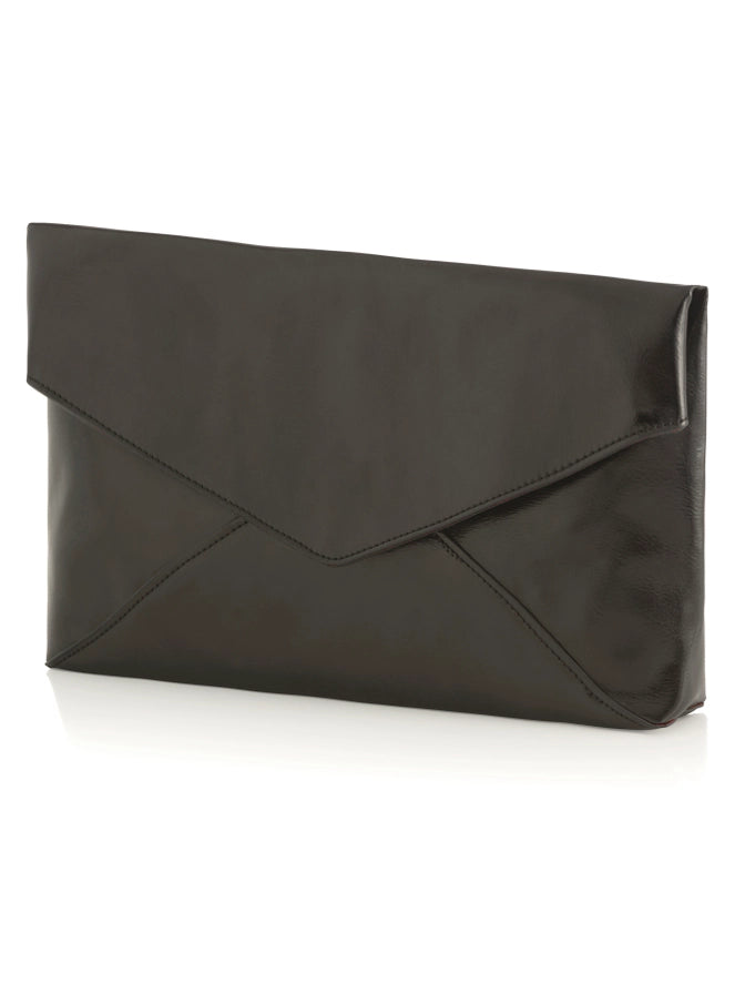 Maddie Envelope Clutch_ Black