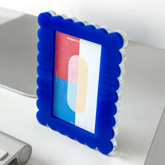 Blue Mini Wave Acrylic Frame