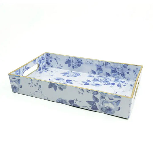 Blue Rose Vanity Tray