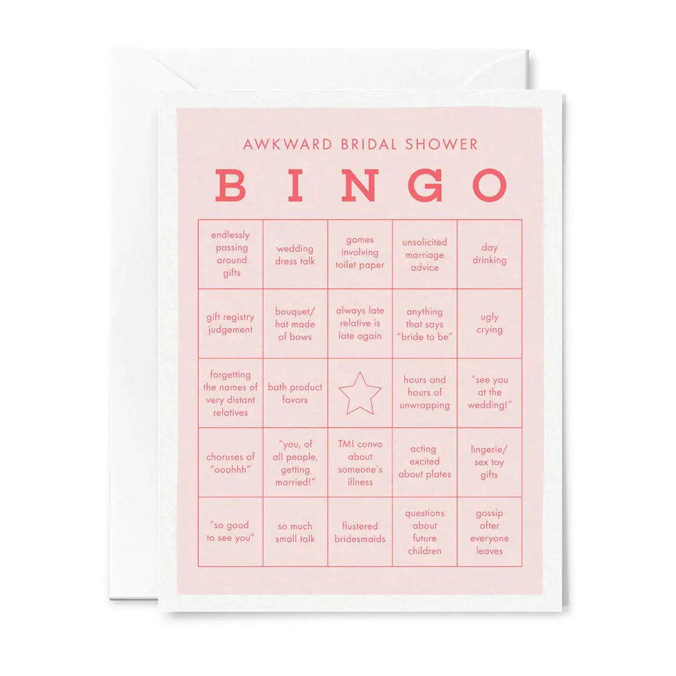 Bridal  Shower Bingo