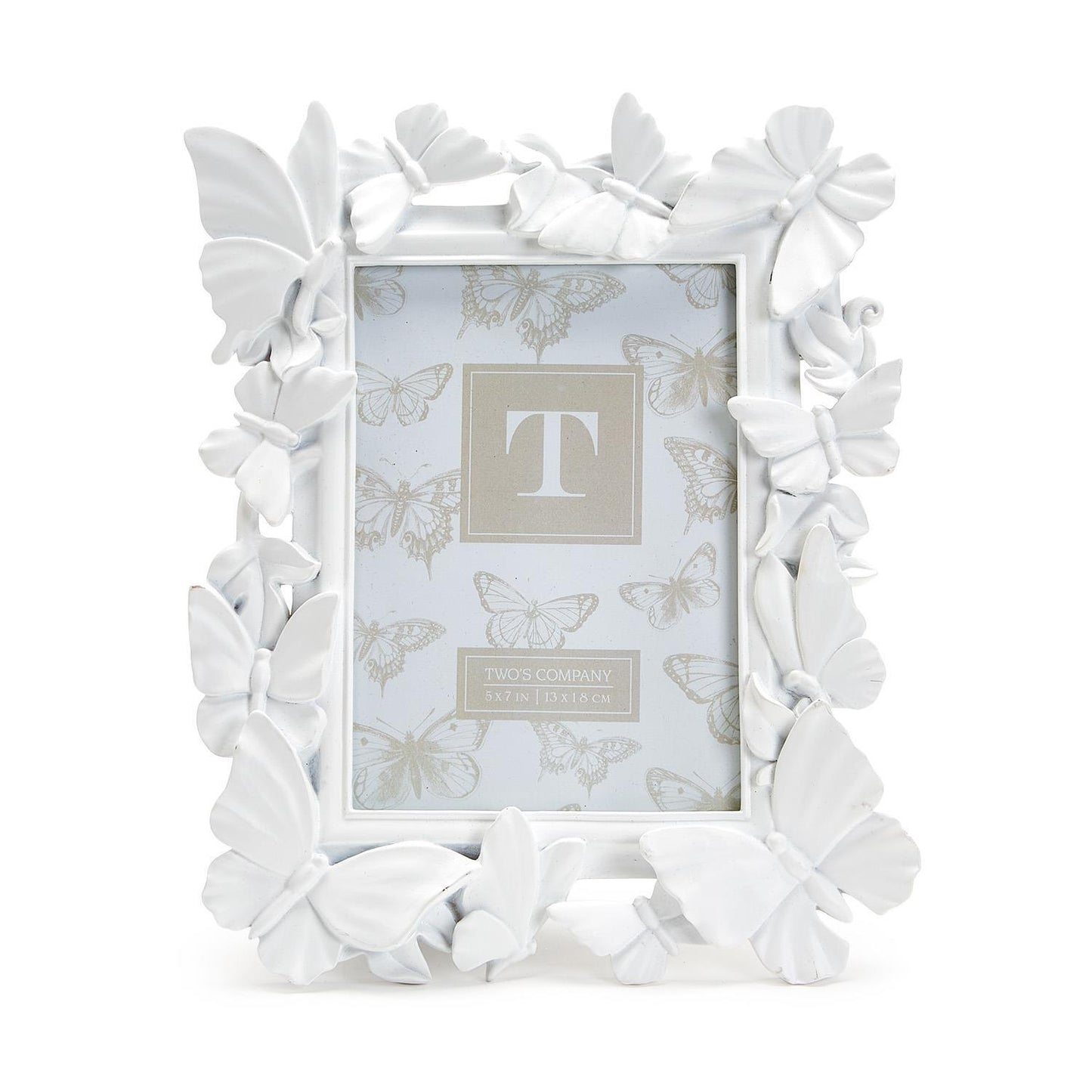 White Butterfly Picture Frame 5x7