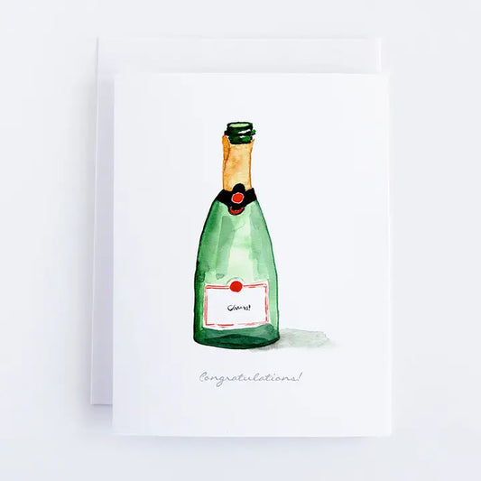 Champagne Congrats Card