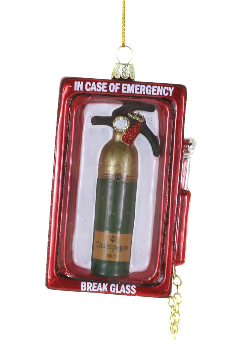 Champagne Emergency Ornament