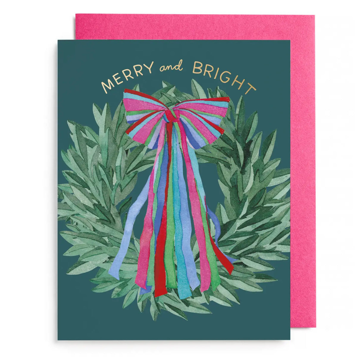 Colorful Bow Christmas Card(Box of 6)