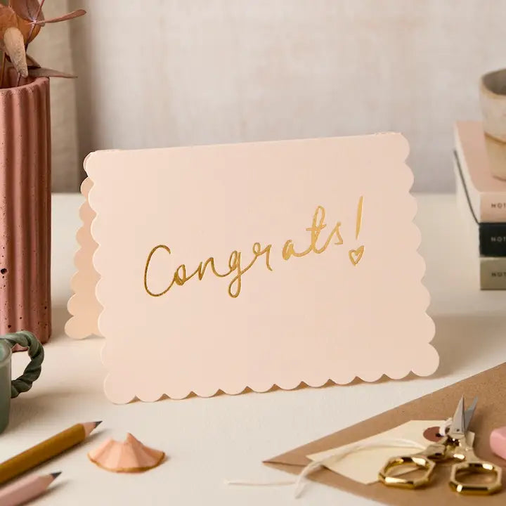 Congratulations Scallop Card