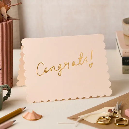 Congratulations Scallop Card