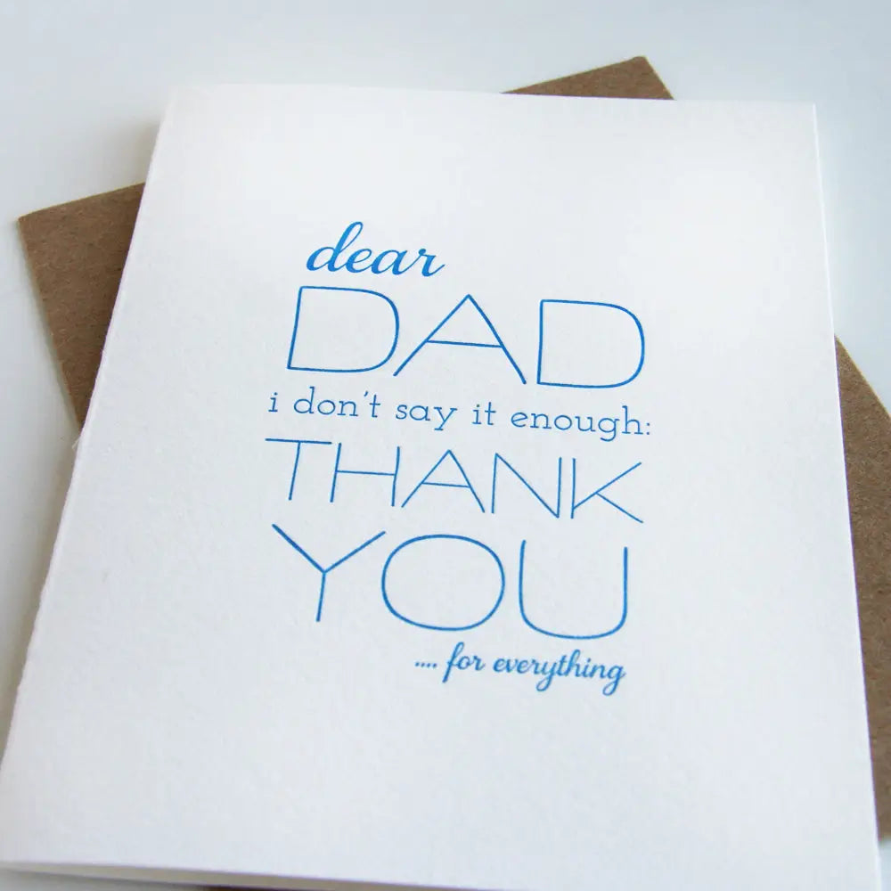 Dad Thanks Card