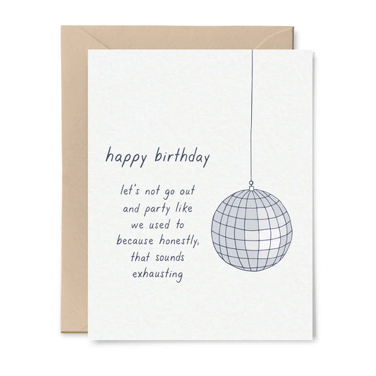 Discoball Birthday Card