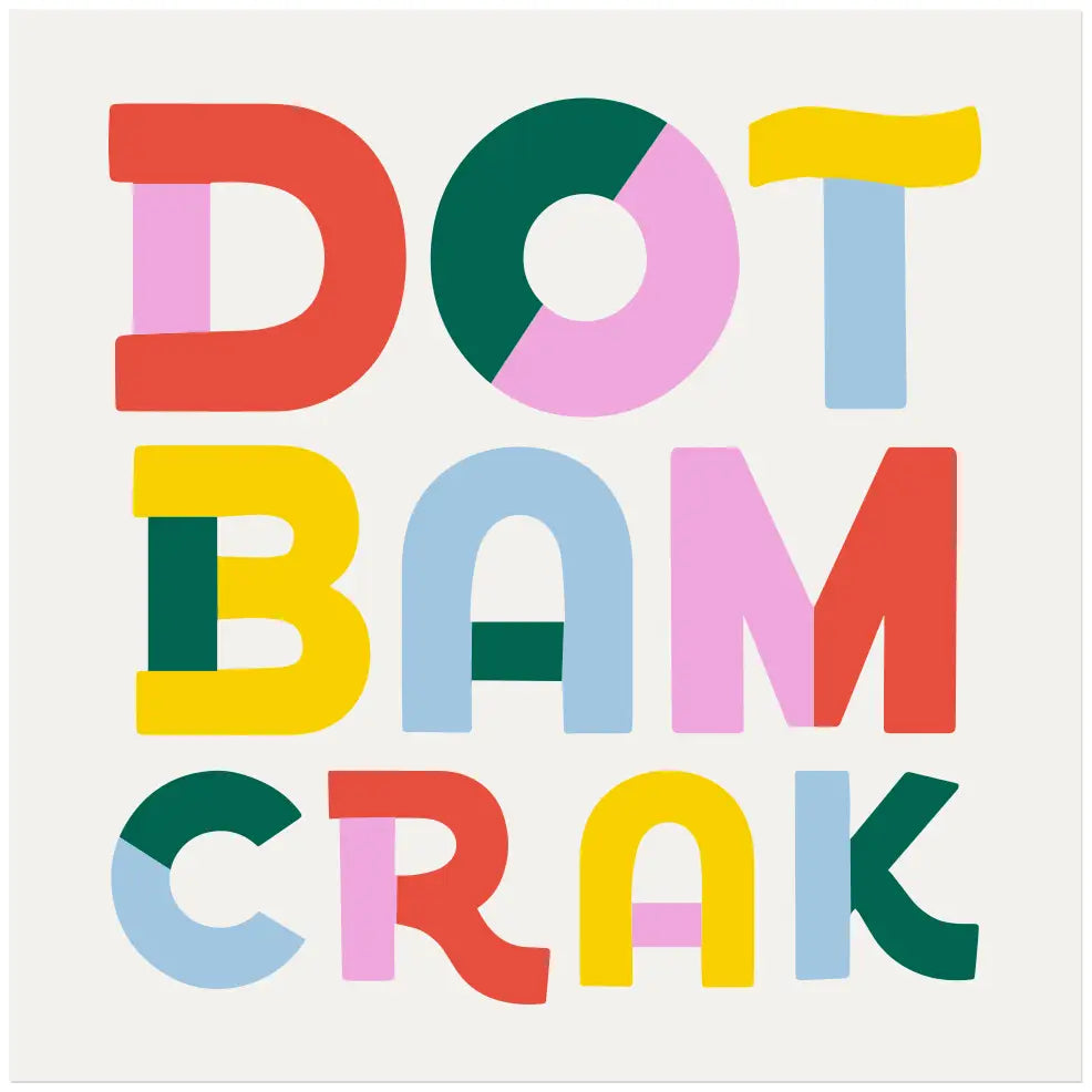Dot Bam Crack Mahjong Cocktail Napkins